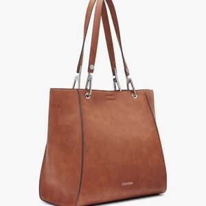 Calvin Klein Reyna Large Brown Tote Bag